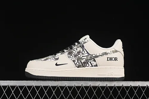 All categories Nk Air Force 1 Air Force series Nk Air Force 1 Low Air Force low top Nike Air Force 1'07 Low Dior joint gray flower arrangement Air Force 1 low top casual sneakers DF0188-064